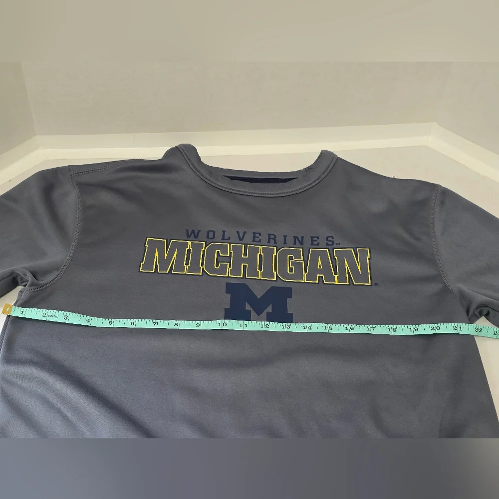 Champion Wolverines Michigan Gray Crewneck Sweater - Picture 5 of 6